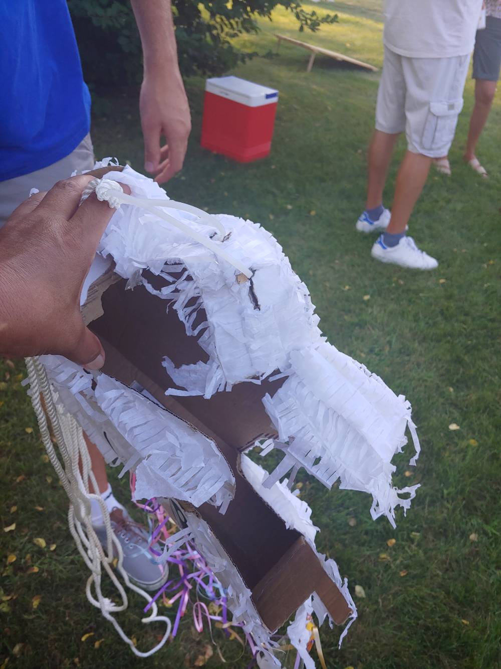 After the pinata was completely decimated